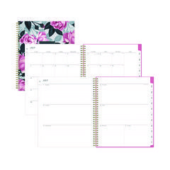 Roosevelt Pink Academic Weekly/Monthly Planner, Floral Artwork, 11